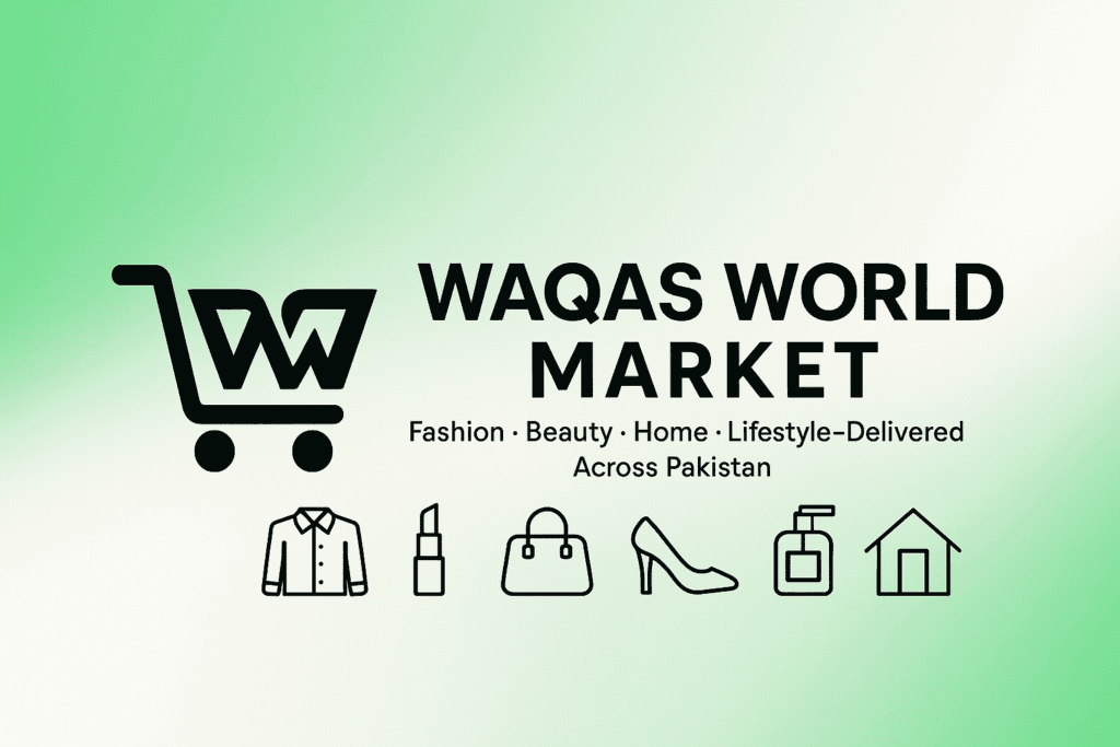 Waqas World Market is Pakistan’s trusted online shopping destination offering fashion, beauty, cosmetics, footwear, watches, home & living, and smart gadgets. Our goal is to provide customers with premium quality products at affordable prices, ensuring fast delivery, secure payment options, and 24/7 customer support.