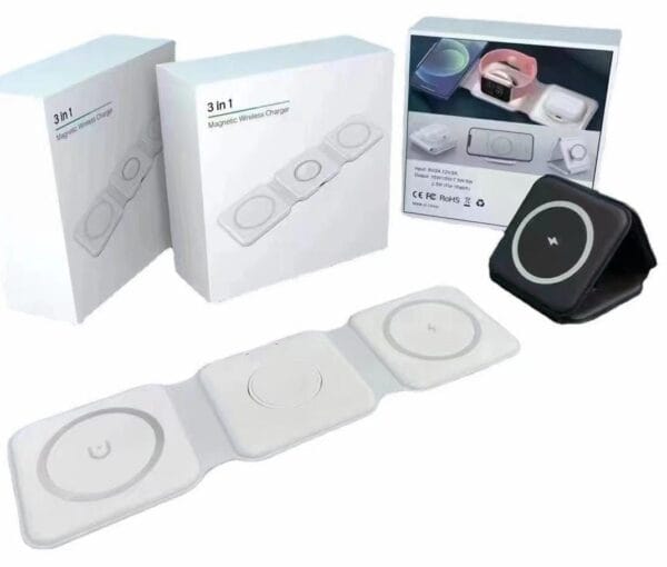 3-in-1 Foldable Magnetic Wireless Charger – 15W Original Charging Station - Image 6