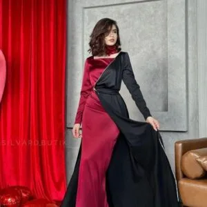 Beautiful Black Western Maxi – Shamoz Silk 3-Piece Dress