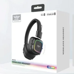 Lelisu LS-258 Wireless Stereo Headphones with Bluetooth 5.4, LED Lights, and Type-C Charging