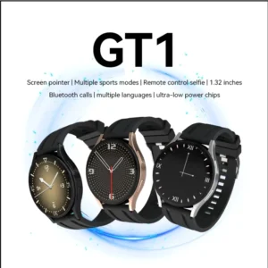 The GT1 Smartwatch with Bluetooth Calling is built for style and everyday convenience. Its 1.3-inch full-touch display makes navigation smooth and easy. With built-in Bluetooth calling, you can answer or reject calls directly from your wrist without reaching for your phone.