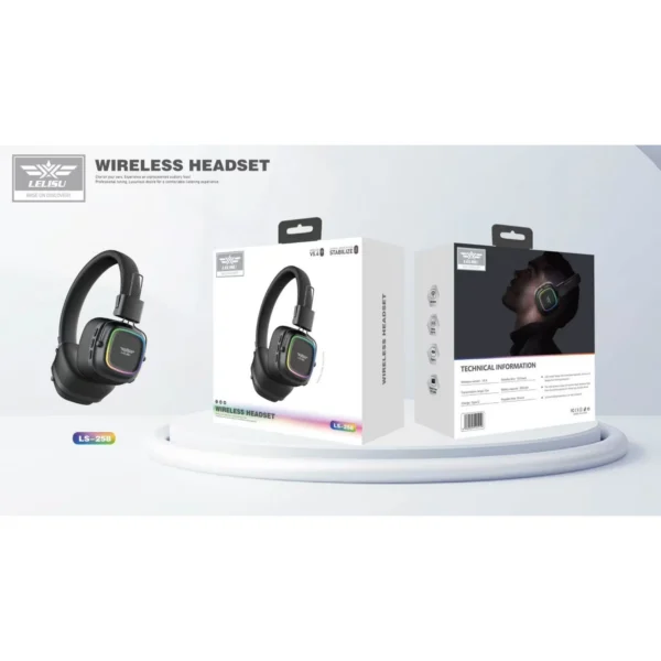 Lelisu LS-258 Wireless Stereo Headphones – Bluetooth 5.4 Over-Ear Headset - Image 3